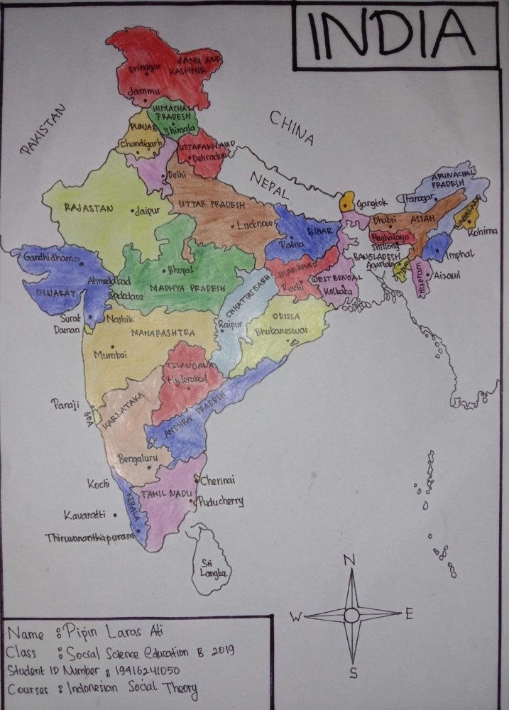 Peta India (Karya Pribadi)
