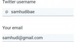 Username and email addreas/dokumen samhudibae