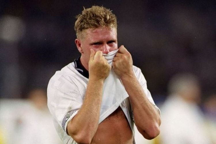 Paul Gascoigne pada Piala Dunia 1990. (sumber gambar via kompas.com)