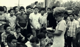 Photograph of 1968 Edgewood school protest. library.tamucc.edu