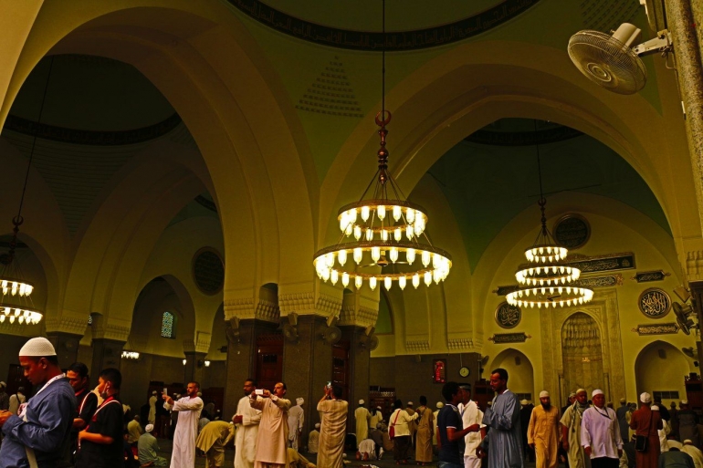 Interior masjid Quba yang indah/dokpri