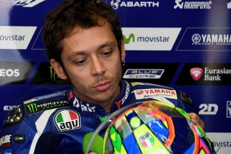 Ilustrasi | Valentino Rossi usai mencatatkan diri finis di posisi kedelapan pada balapan GP Aragon (22/9/2019) (twitter) via kompas.com