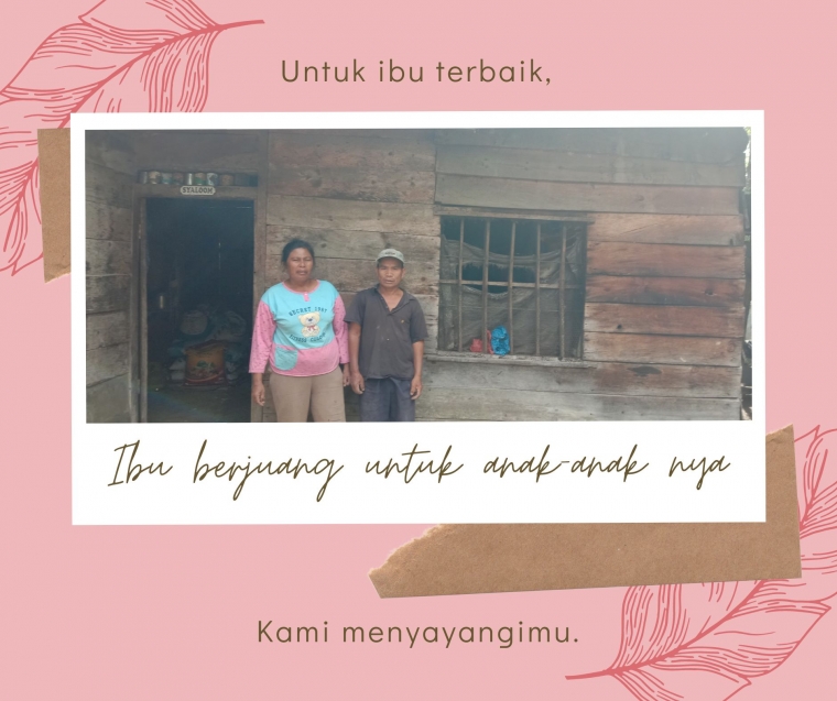 Ibu tidak pernah meyerah; Foto ibuku sehabis pulang dari ladang (Dok. pribadi)