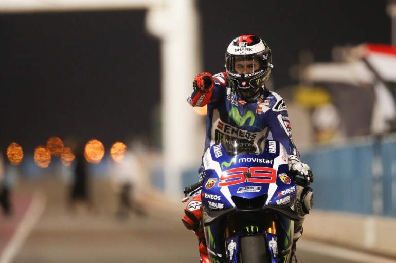 Jorge Lorenzo dikenal sebagai pembalap kencang sedari start, dan itu karena pilihan bannya juga. Gambar: Motogp.com