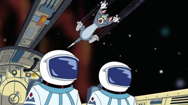 Sumber : Screenshoot from channel youtube Tom and Jerry - Episode Mereka pergi ke luar angkasa