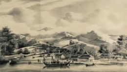 Ilustrasi pesisir wilayah masa Kerajaan Bungku. Sumber: tangkapan layar Youtube Khaerul JR