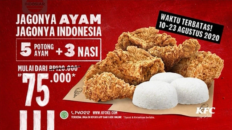 Salah Satu Iklan KFC di Indonesia.