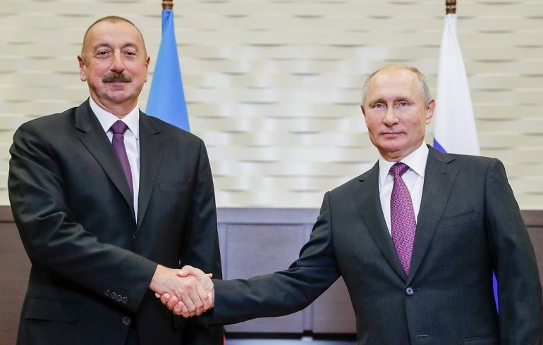 Presiden Azerbaijan dan Rusia (sumber: tass.com)