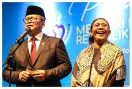 Edhy Prabowo bersama Susi Pudjiastuti. Foto: Kompas.Com