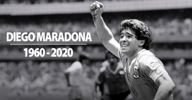 Diego Maradona meninggal dunia di usia 60 tahun pada Rabu, 25 November 2020 di kota Tigre, Argentina. | foto: Bob Thomas Sports Photography/Getty Images via mirror.co.uk