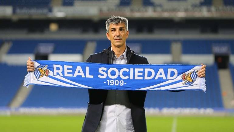 Imanol Alguacil, pelatih kepala tim utama Real Sociedad. | foto: realsociedad.eus