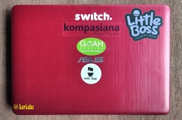 Stiker Kompasiana di Laptop | @kaekaha