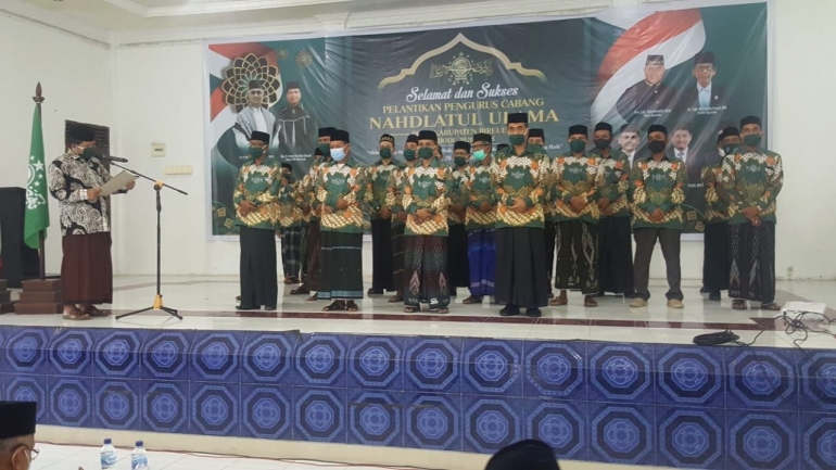 Pelantikan Pengurus PCNU Kabupaten Bireuen dilantik oleh Ketua Tanfidziyah PWNU Aceh. Dokpri