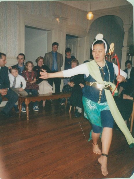 Tari Wira Pertiwi dengan kostum seadanya (dok pri)