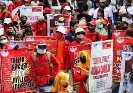 Demo Pekerja | Dokumentasi Jawa Pos