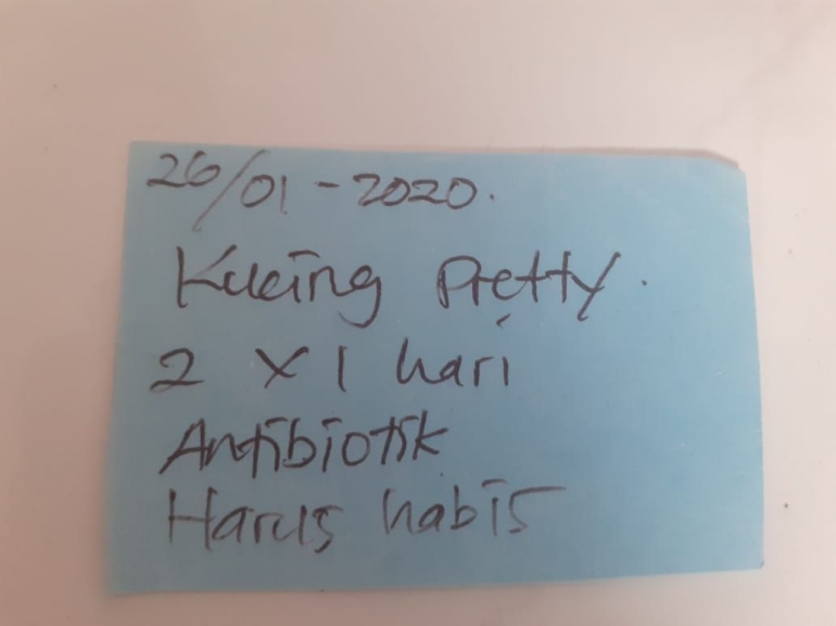 Dokpri_resep obat Priti dari dokter hewan