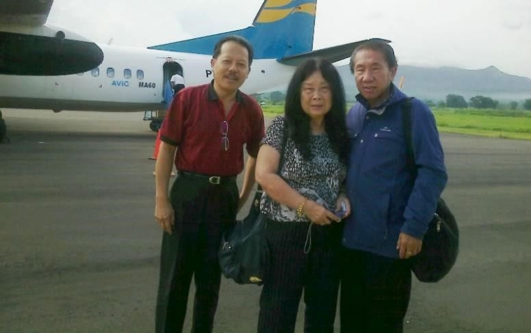 Bersama Pak Markus Tunggal (dok pribadi)