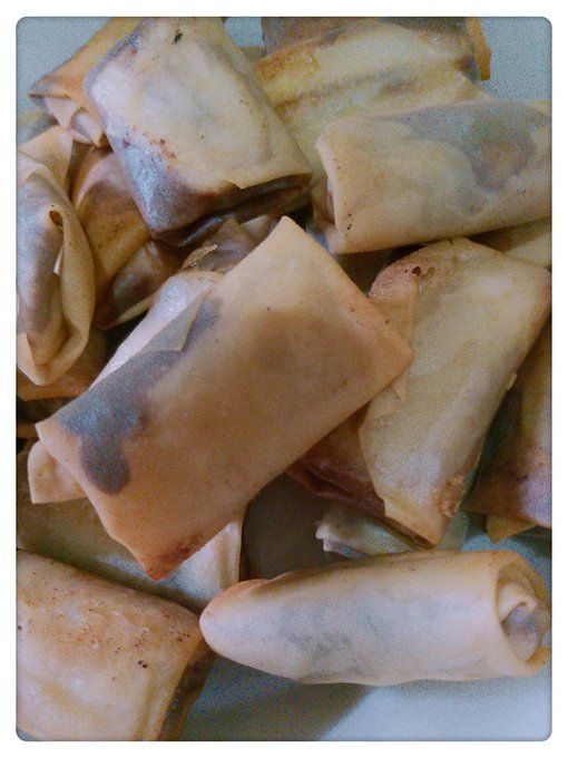 Lumpia isi pisang cokelat yang menjadi favorit keluarga. (Foto: Dokumentasi pribadi)