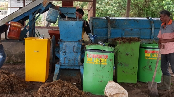 Fasilitas pengelolaan sampah (foto dokumentasi pribadi).