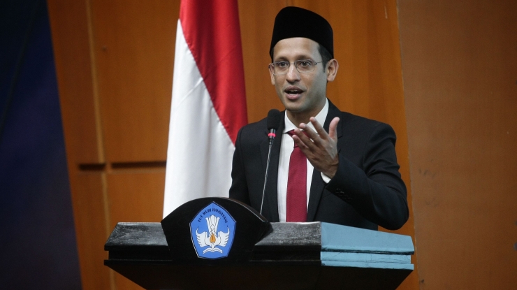 Nadiem Anwar Makarim Menteri Pendidikan dan Kebudayaan Indonesia. Ilustrasi foto: sumber trenasia.com.