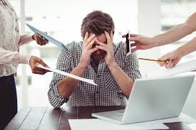Suasana stres di tempat kerja, sumber:ideascale.com