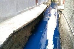 ilustrasi pencemaran air oleh limbah tekstil-megapolitan.kompas.com