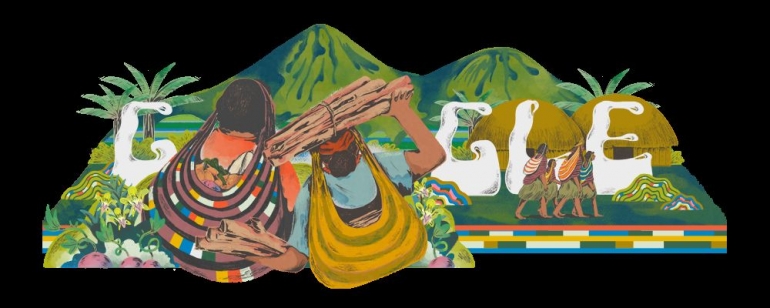 Google Doodle Tas Noken Papua. /Google 