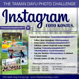 Image's source: The Taman Dayu. (2017, October 23). Taman Dayu fun photo 2017: Instagram foto kontes. Retrieved from https://www.thetamandayu.com/taman-dayu-fun-photo-2017-instagram-foto-kontes/