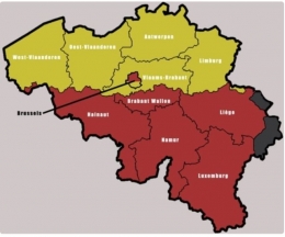 Pembagian wilayah Belgia berdasarkan bahasa penutur penduduknya | quora.com/profile/Akmal-Haniffin