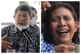 Hashim Djojohadikusumo dan Susi Pudjiastuti | Tribunnews/ Kolase