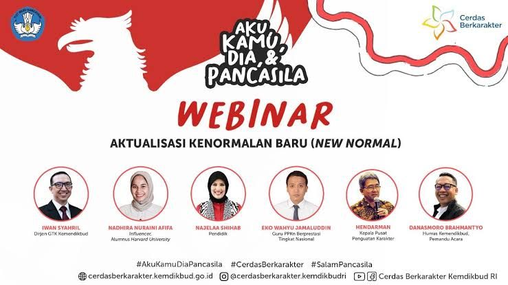 Webinar mengenai ilmu karakter terkini dapat diakses pada situs resmi Cerdas Berkarakter-Kemdikbud RI (Ilustrasi: Youtube Cerdas Berkarakter)