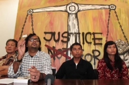 Keluarga Ruben Pata Sambo mencari keadilan (sumber: merdeka.com)