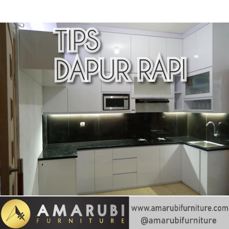 cara agar dapur rapi dan bersih | source : https://www.marubifurniture.com