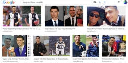 Orang-orang yang dianggap dan berusaha mirip Cristiano Ronaldo. Gambar: Tangkapan Layar Google