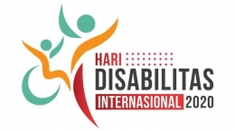 Logo dan tema peringatan Hari Disabilitas Internasional yang digelar 3 Desember 2020 oleh Kemensos. / dok. Kemensos