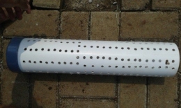 Salah satu contoh pipa PVC untuk lubang resapa biopori. | foto: http://sda.pu.go.id/