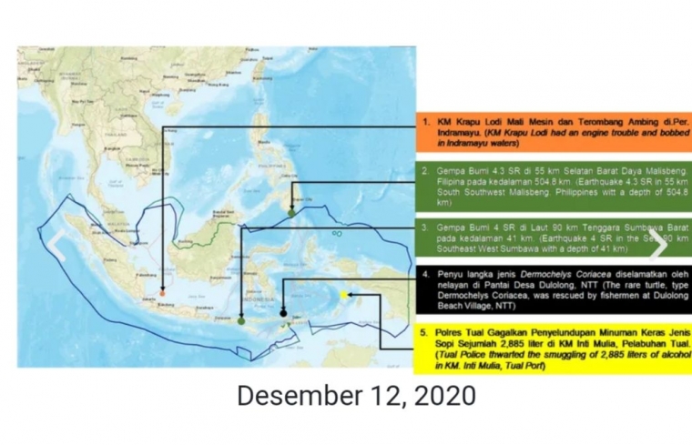 Data 12 November 2020 (Sumber IMCIdan Bakamla RI)