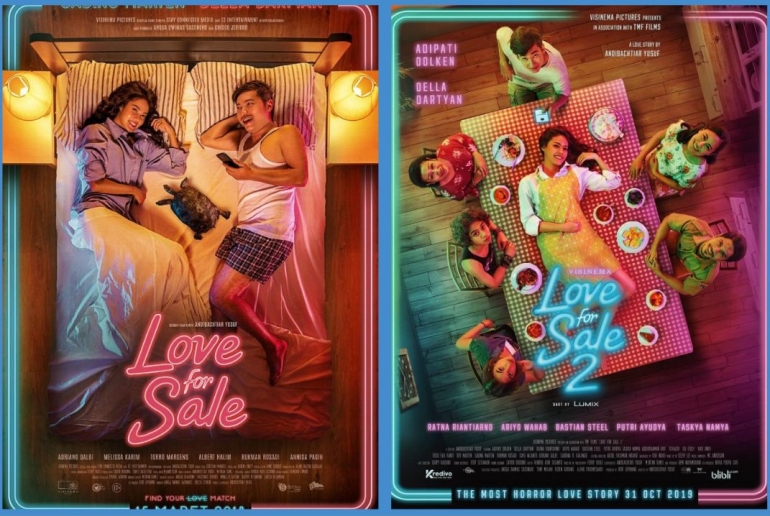 Poster Love For Sale 1 dan Love For Sale 2 (dok. Love for Sale)