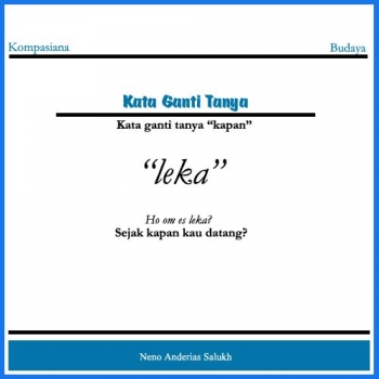 Pronomina Interogativa Dalam Tata Bahasa Dawan Timor Halaman 2 Kompasiana Com