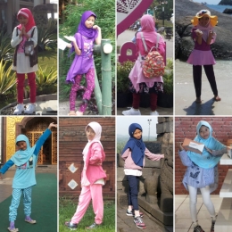 Kindly Hijab -hijaber kids fav. jilbab bahan kaos (Dokpri)
