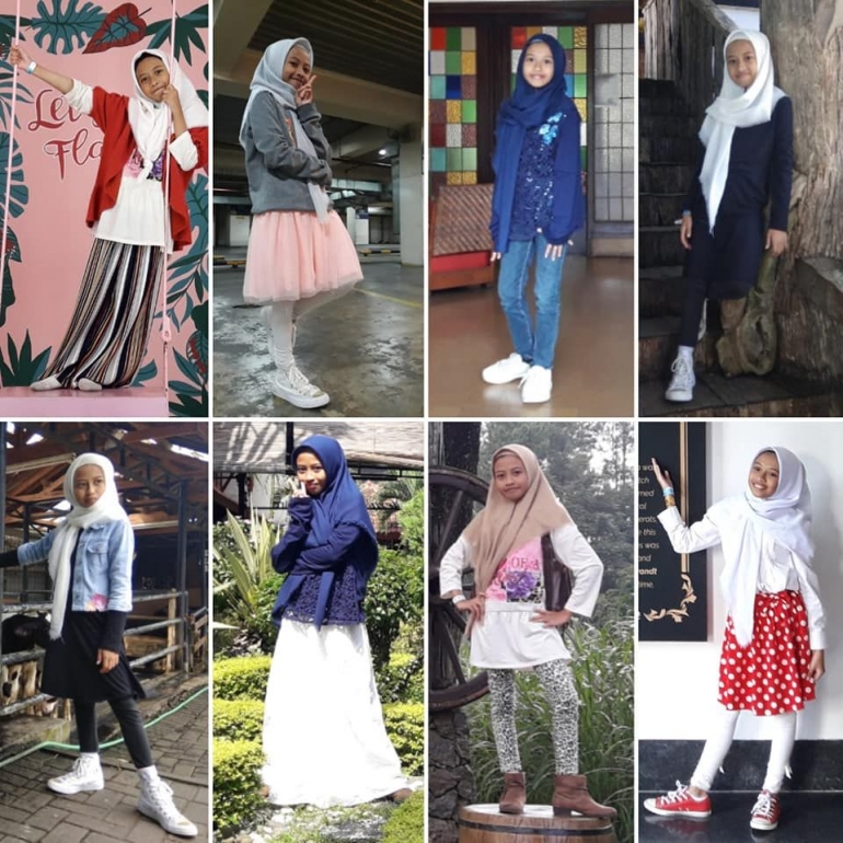 Kindly Hijab -hijaber kids fav. jaket jeans bordir unik (Dokpri)