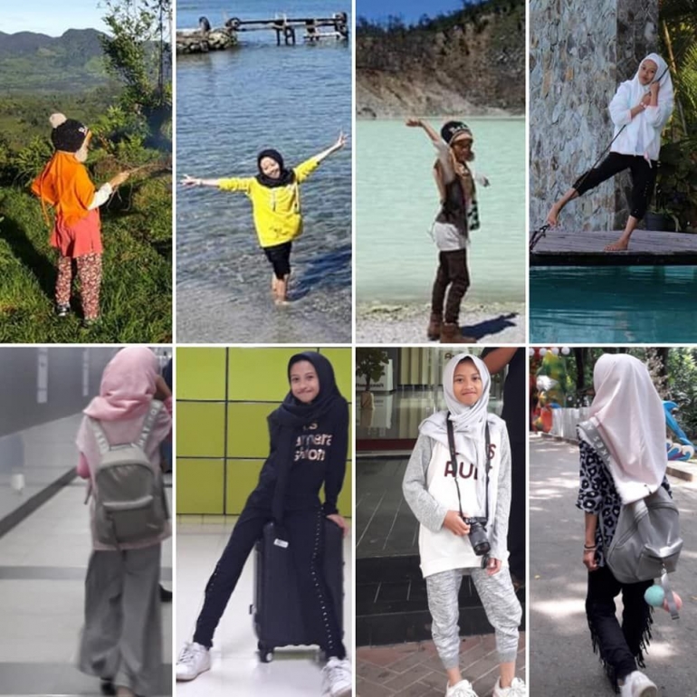 Kindly Hijab -hijaber kids fav. tas punggung abu-abu (Dokpri)