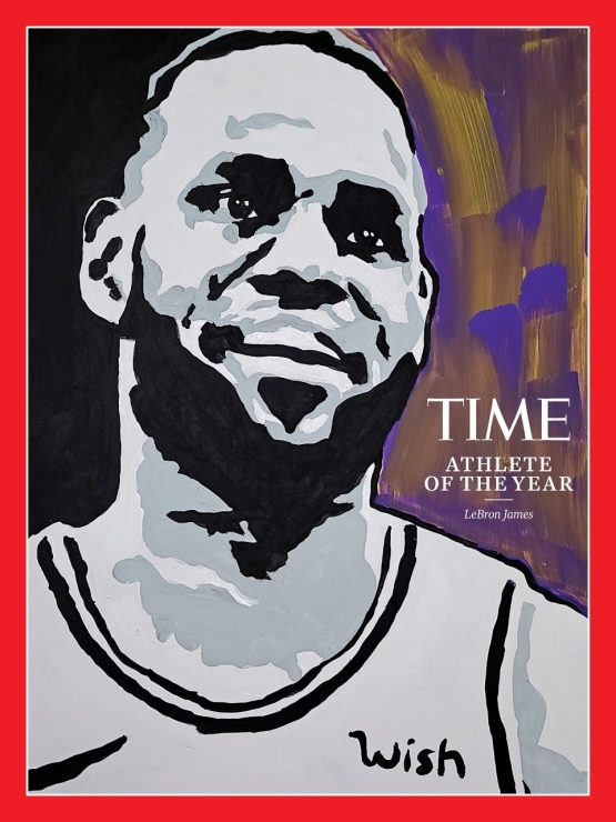 LeBron James, time-athlete-lebron-james-2020-cover. Potret oleh Tyler Gordon untuk TIME.