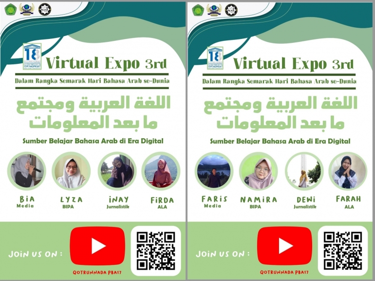 Para Presentator Expo Virtual Bahasa Arab 2020