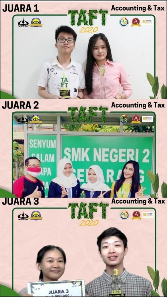 Juara 1,2, dan 3 TAFT: Accounting & Tax Competition/@d3pajaktrisakti