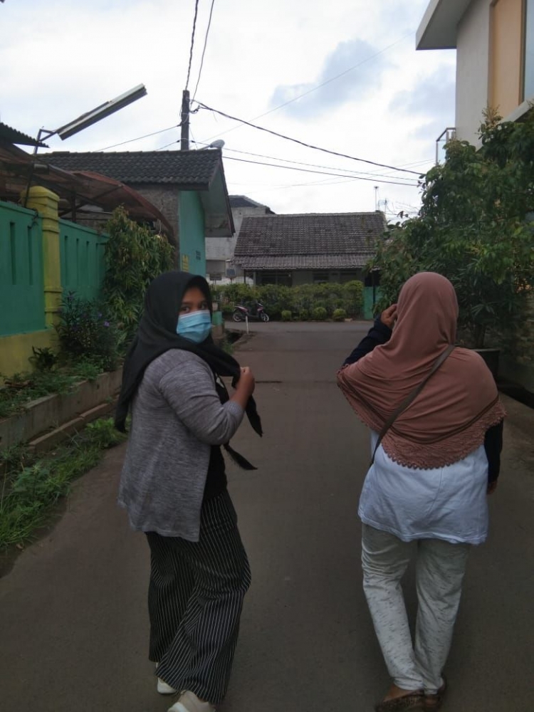 Berlian dan mamahnya jalan-jalan Pagi (Dokpri)