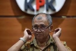 Pendanaan pemilu bermasalah di Indonesia menurut  Agus Raharjo. Sumber foto : kompas.com