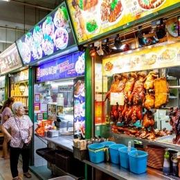 Hawker centre di Singapura | Foto dari South China Morning Post/Alamy