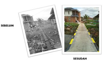 hasil Program Kota Tanpa Kumuh (KOTAKU) ada di Kelurahan 2 Ilir di Kota Palembang