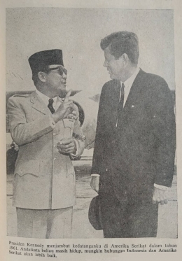 Doc. Pribadi ket.Presiden Kennedy dari Amerika Serikat dan Presiden Sukarno tahun 1961 